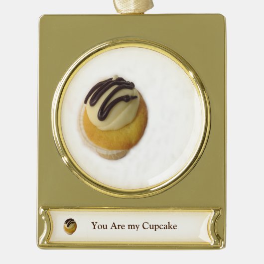 Du bist meine Cupcake Keramik Ornament (Vorderseite)