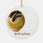 Du bist meine Cupcake Keramik Ornament (Vorne)