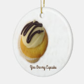 Du bist meine Cupcake Keramik Ornament (Links)