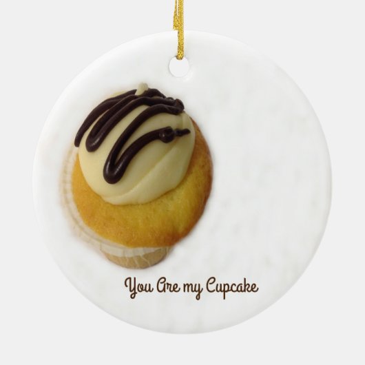 Du bist meine Cupcake Keramik Ornament (Hinten)