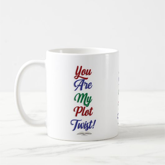 Du bist meine Drehung Funny Book Slogan Kaffeetasse (Links)