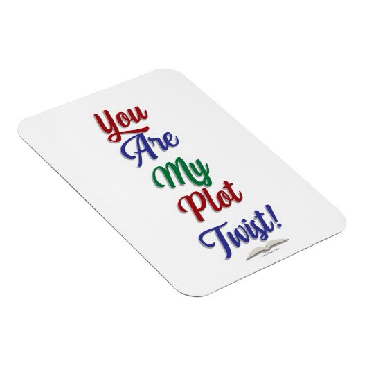 Du bist meine Drehung Funny Book Slogan Magnet (Rechte Seite)