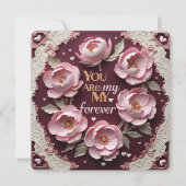 Du bist meine ewige Valentinerkarte Feiertagskarte (Vorderseite)