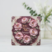 Du bist meine ewige Valentinerkarte Feiertagskarte (Stehend Vorderseite)