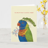 Du bist meine farbenfrohe Freundin-Karte mit Lorik Karte (Gelbe Blume)