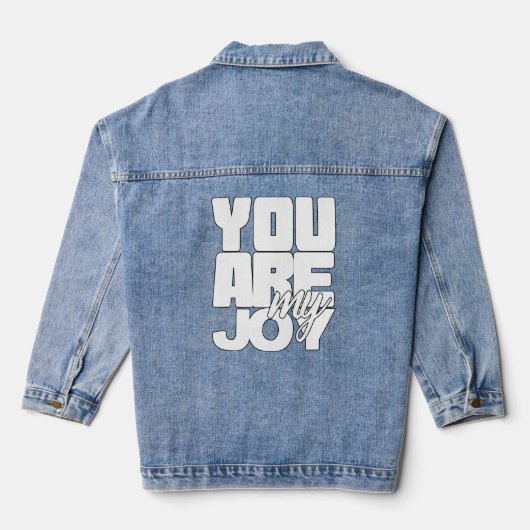 Du bist meine Freude Jeansjacke (Rückseite)