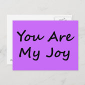 Du bist meine Freude Postkarte (Vorne/Hinten)