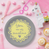 Du bist meine gelbe Babydusche Pappteller (Party)