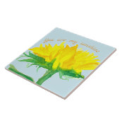 Du bist meine gelbe Sonnenblume. Fliese (Seite)