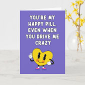 Du bist meine glückliche Pille, selbst wenn du mic Karte (Gelbe Blume)