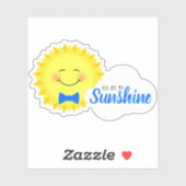 Du bist meine glückliche Sonne Aufkleber (Blatt)