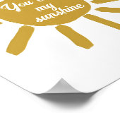 Du bist meine glückliche und positive Bejahung Poster (Ecke)