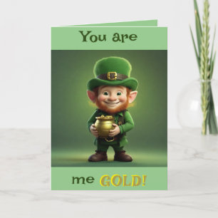 Du bist meine Gold St. Patrick's Day Card Feiertagskarte
