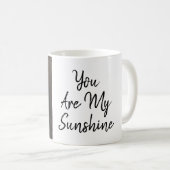 Du bist meine graue Sonnenblume-Tasse Kaffeetasse (VorderseiteRechts)