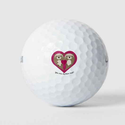 Du bist meine Hälfte Golfball (Vorderseite)