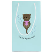 Du bist meine Hälfte Kleine Geschenktüte (Rückseite)