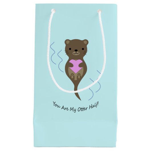 Du bist meine Hälfte Kleine Geschenktüte (Vorderseite)