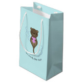 Du bist meine Hälfte Kleine Geschenktüte (Rückseite Schrägansicht)