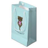 Du bist meine Hälfte Kleine Geschenktüte (Vorderseite Schrägansicht)