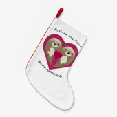 Du bist meine Hälfte Kleiner Weihnachtsstrumpf (Vorderansicht (hängend))