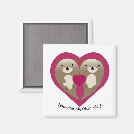 Du bist meine Hälfte Magnet (Vorderseite/Rückseite)