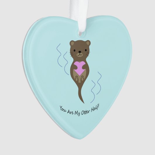 Du bist meine Hälfte Ornament (Vorderseite)