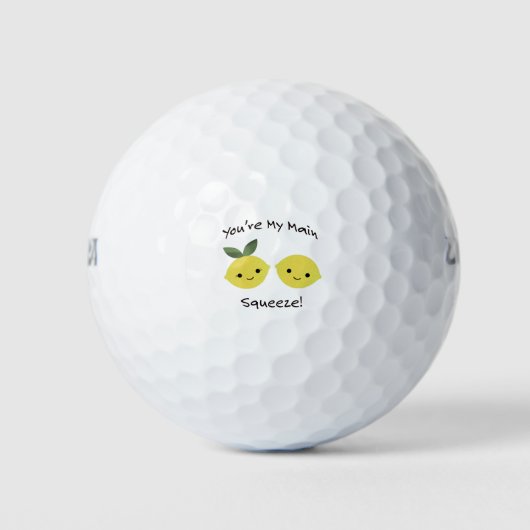 Du bist meine Haupt-Squeeze-Zitrone Golfball (Vorderseite)