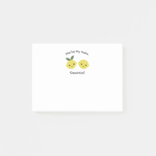 Du bist meine Haupt-Squeeze-Zitrone Post-it Klebezettel