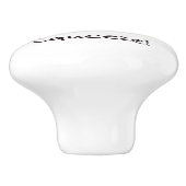 Du bist meine Hauptsäcke Keramikknauf (Seitenansicht)