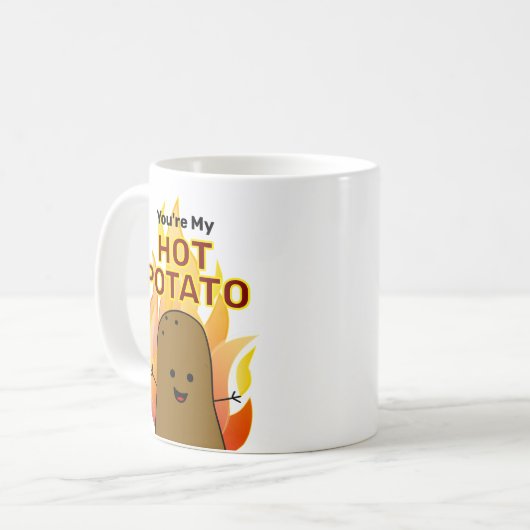 Du bist meine heiße Kartoffel Kaffeetasse (Vorderseite Links)