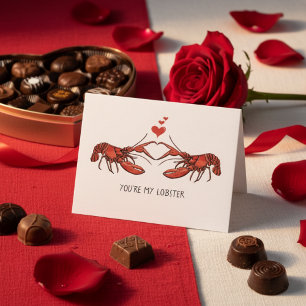 Du bist meine Hummer-Liebe Romance Valentinstag Karte