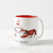 Du bist meine Hummer-Liebe Romance VDay Red Tasse (VorderseiteRechts)
