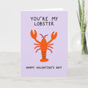 Du bist meine Hummer Valentinstagskarte Karte