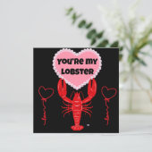 Du bist meine Hummerlustige Jubiläumskarte Karte (Stehend Vorderseite)