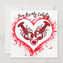 Du bist meine Hummerlustige Liebe Jubiläumskarte Karte