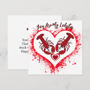 Du bist meine Hummerlustige Liebe Jubiläumskarte Karte