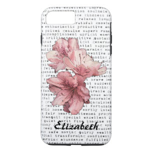 Du bist meine Inspiration Worte Typografie Pink Bl Case-Mate iPhone Hülle