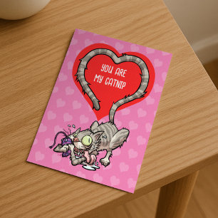 Du bist meine Katze Alternative Funny Valentine Ca Feiertagspostkarte
