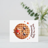 Du bist meine kleine Stroopwafel-Karte Postkarte (Stehend Vorderseite)