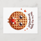 Du bist meine kleine Stroopwafel-Karte Postkarte (Vorderseite)