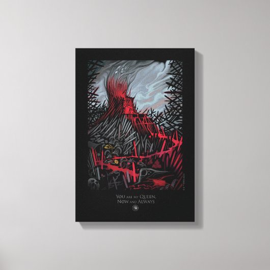 Du bist meine Königin, jetzt und immer Leinwanddruck (Vorderseite)