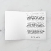 Du bist meine Königin Schach Kunst Karte (Innenseite)