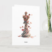 Du bist meine Königin Schach Valentinstag Karte (Rückseite)
