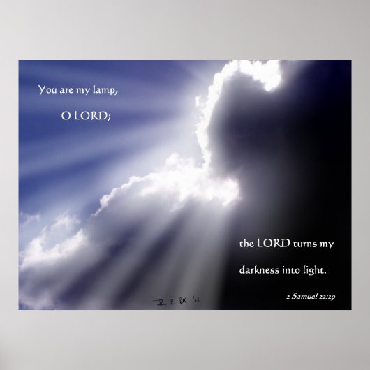 Du bist meine Lampe Poster (Vorne)