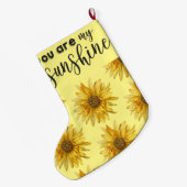 Du bist meine leuchtend gelbe Sonnenblume Großer Weihnachtsstrumpf (Rückseite (Hängend))