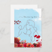 Du bist meine Liebe Dankeskarte (Vorne/Hinten)