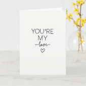 Du bist meine Liebe Simple Statement Karte (Gelbe Blume)