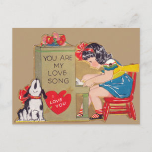 Du bist meine Liebe Song Postkarte