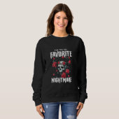 Du bist meine Lieblings-Albtraum Gothic-Valentine  Sweatshirt (Vorne ganz)