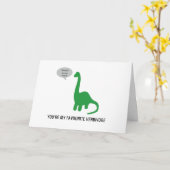 Du bist meine Lieblings-Herbivore-Grüße-Karte VEGA Karte (Gelbe Blume)